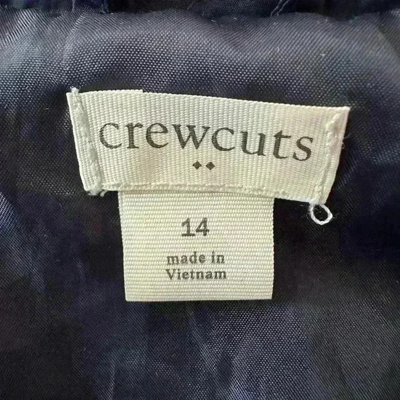 Crewcuts Navy Blue Quilted Girls Jacket (M15) - Picture 4 of 7